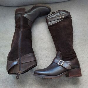 Fabianelli Made in Italian Leather  Riding Boots With Fleece Lining Sz 39/8.5